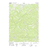 Topographic Map Poster - NEWBURG, WV TNM GEOPDF 7.5X7.5 GRID 24000-SCALE TM 2011, 19