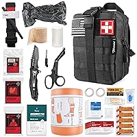 Emergency Survival First Aid Kit with Tourniquet, 6