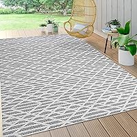 JONATHAN Y SBH105B-3 Ararat High-Low Pile Moroccan Diamond Modern Indoor Outdoor Area-Rug Bohemian Geometric Easy-Cleaning Bedroom Kitchen Backyard Patio Porch Non Shedding, 3 ft x 5 ft, Black/Ivory