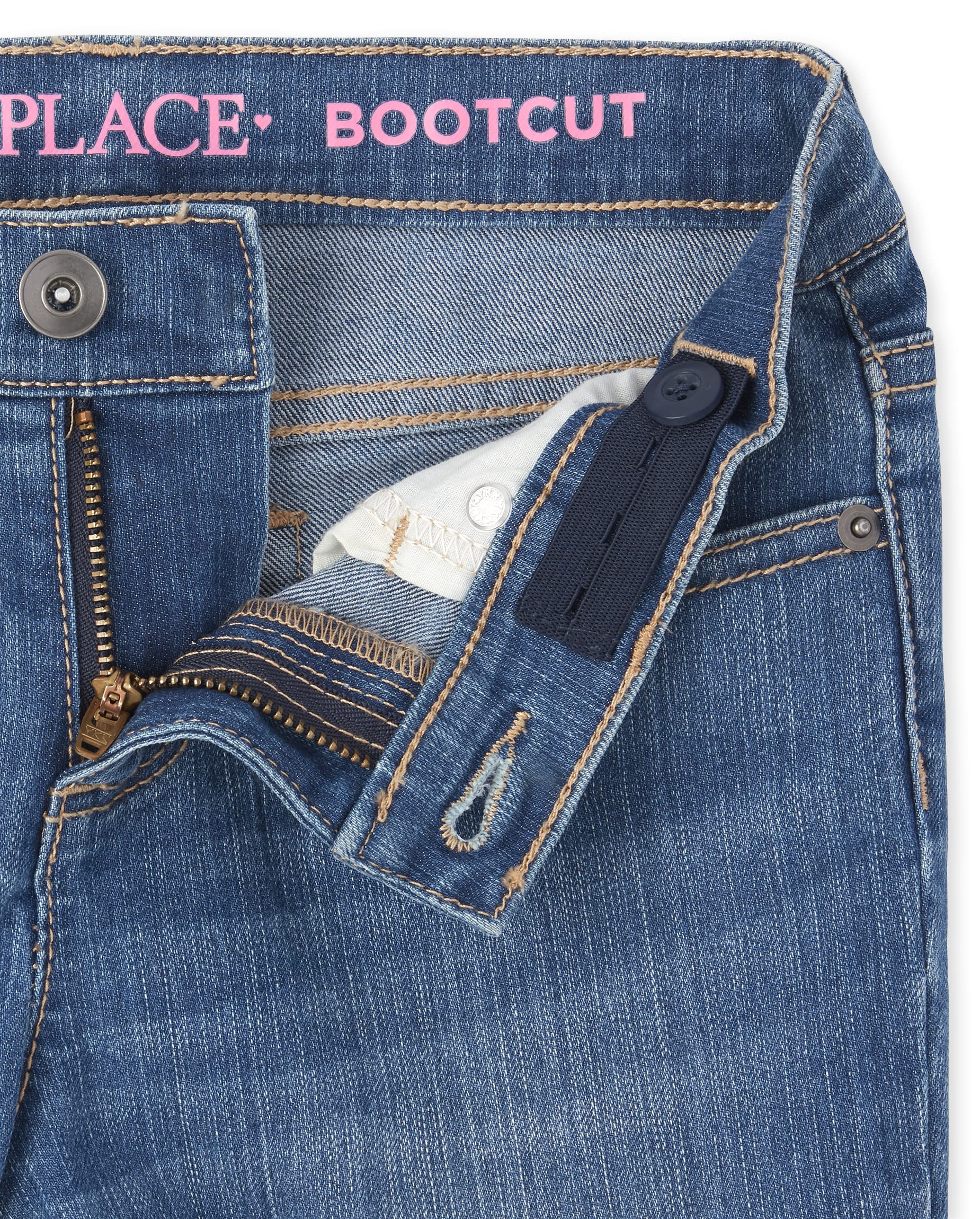 The Children's Place Girls' Basic Bootcut Jeans