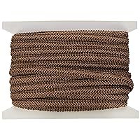 Alice Classic Woven Braid Trim, 1/2-Inch Versatile Trim for Sewing, Washable Decorative Trim for Costumes, Home Decor, Upholstery, 20-Yard Cut, Cocoa