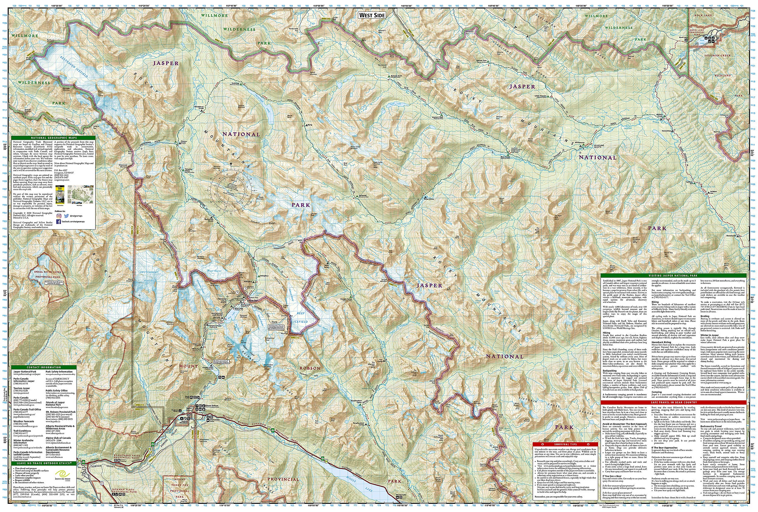 Jasper North Map [Jasper National Park] (National Geographic Trails Illustrated Map, 903)