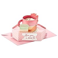 Hallmark Paper Wonder Mother's Day Pop Up Card for Mom, Daughter, Sister, Friend (Love You A Latte)