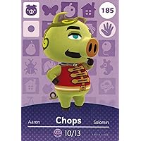 Nintendo Animal Crossing Happy Home Designer Amiibo Card Chops 185/200 USA Version