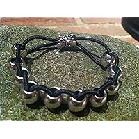 Golf Stroke Counting Bracelet - Classic Silver & Black - Golf Jewelry Lower Handicap Golfer - Improve Golf Game - Events Tournaments - Count Each Swing