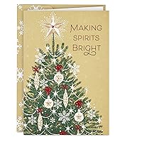 Hallmark Boxed Christmas Cards, Making Spirits Bright (16 Cards and Envelopes)