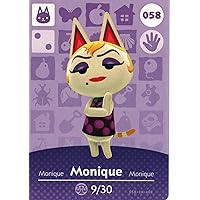Animal Crossing Happy Home Designer Amiibo Card Monique 058/100