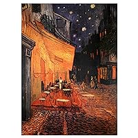 Oriental Furniture Cafe Terrace on the Place du Forum Canvas Wall Art