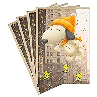 Hallmark Peanuts Thanksgiving Cards (4 Cards with Envelopes) Snoopy Parade Balloon