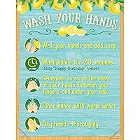 Teacher Created Resources Lemon Zest Wash Your Hands Chart, 17
