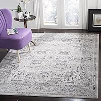 SAFAVIEH Charleston Collection Area Rug - 8' x 10', Grey & Dark Grey, Oriental Distressed Design, Non-Shedding & Easy Care, Ideal for High Traffic Areas in Living Room, Bedroom (CHL411F)