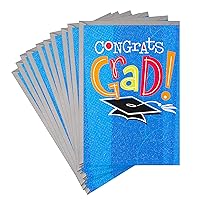 Hallmark Pack of Graduation Cards, Congrats (10 Cards with Envelopes)