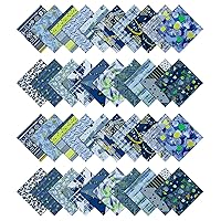 Soimoi Geometric with Texture Print Precut 10-inch Cotton Fabric Quilting Squares Charm Pack DIY Patchwork Sewing Craft