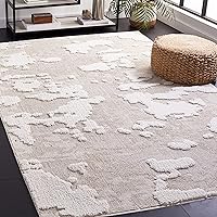 Trends Collection Accent Rug - 4' x 6', Beige & Ivory, Modern Abstract Textured Design, Non-Shedding & Easy Care, Ideal for High Traffic Areas in Entryway, Living Room, Bedroom (TRD100B)