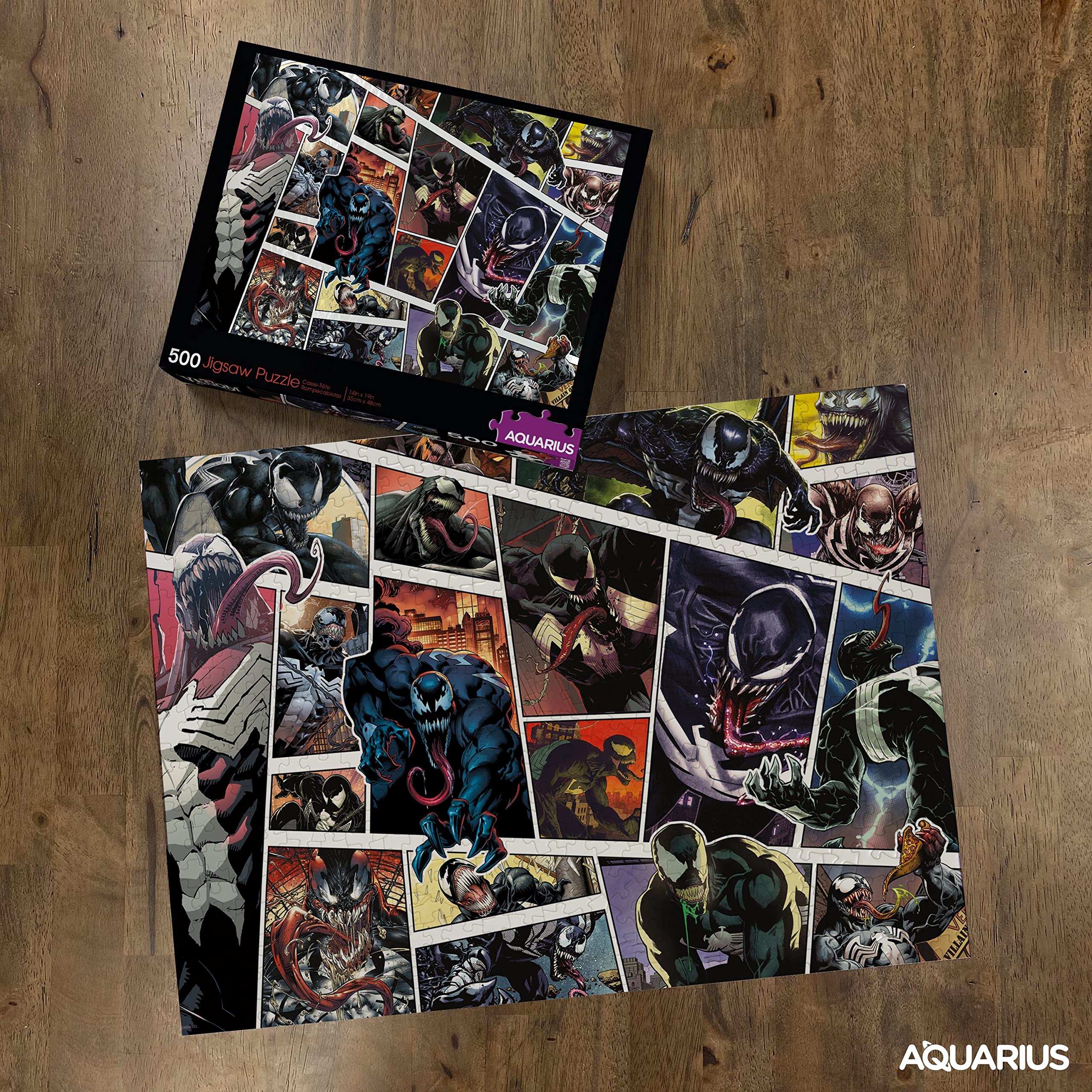 AQUARIUS Marvel Venom Puzzle (500 Piece Jigsaw Puzzle) - Glare Free - Precision Fit - Officially Licensed Marvel Merchandise & Collectibles - 14x19 Inches