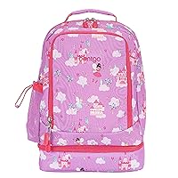 Bentgo® Kids 2-in-1 Backpack & Insulated Lunch Bag - Durable 16” Backpack & Lunch Container in Unique Prints for School & Travel - Water Resistant, Padded & Large Compartments (Fairies)