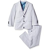 Isaac Mizrahi Boy's Slim Stripe Linen 3pc Suit
