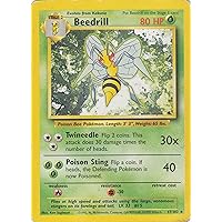Base SetRare #17/102 Beedrill Pokemon Card [Toy]
