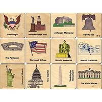 American Icon Memory Tiles - Made in USA