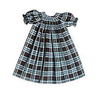 Carouselwear Girls Ready to Smock Plaid Dress