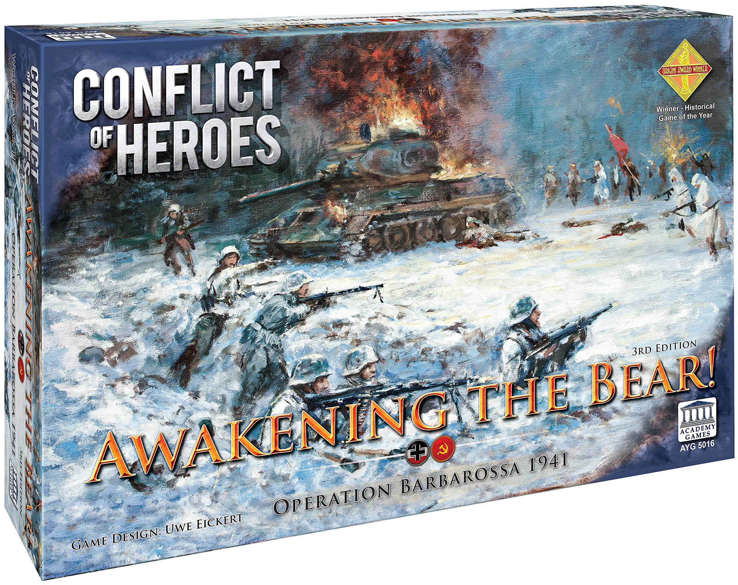 Academy Games | Conflict of Heroes: Awakening The Bear 3rd Ed | Board Game | 2-4 Players