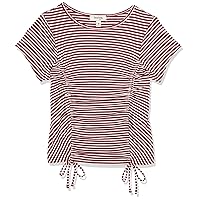 Speechless Girls' Ruched Drawstring Side T-Shirt