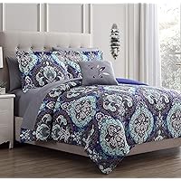 Modern Threads Cathedral 8-Piece Printed Reversible Bed in A Bag Queen