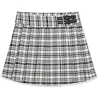 GUESS Girls' Stretch Twill Pleated Mini Skirt