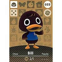 Animal Crossing Happy Home Designer Amiibo Card Bill 033/100