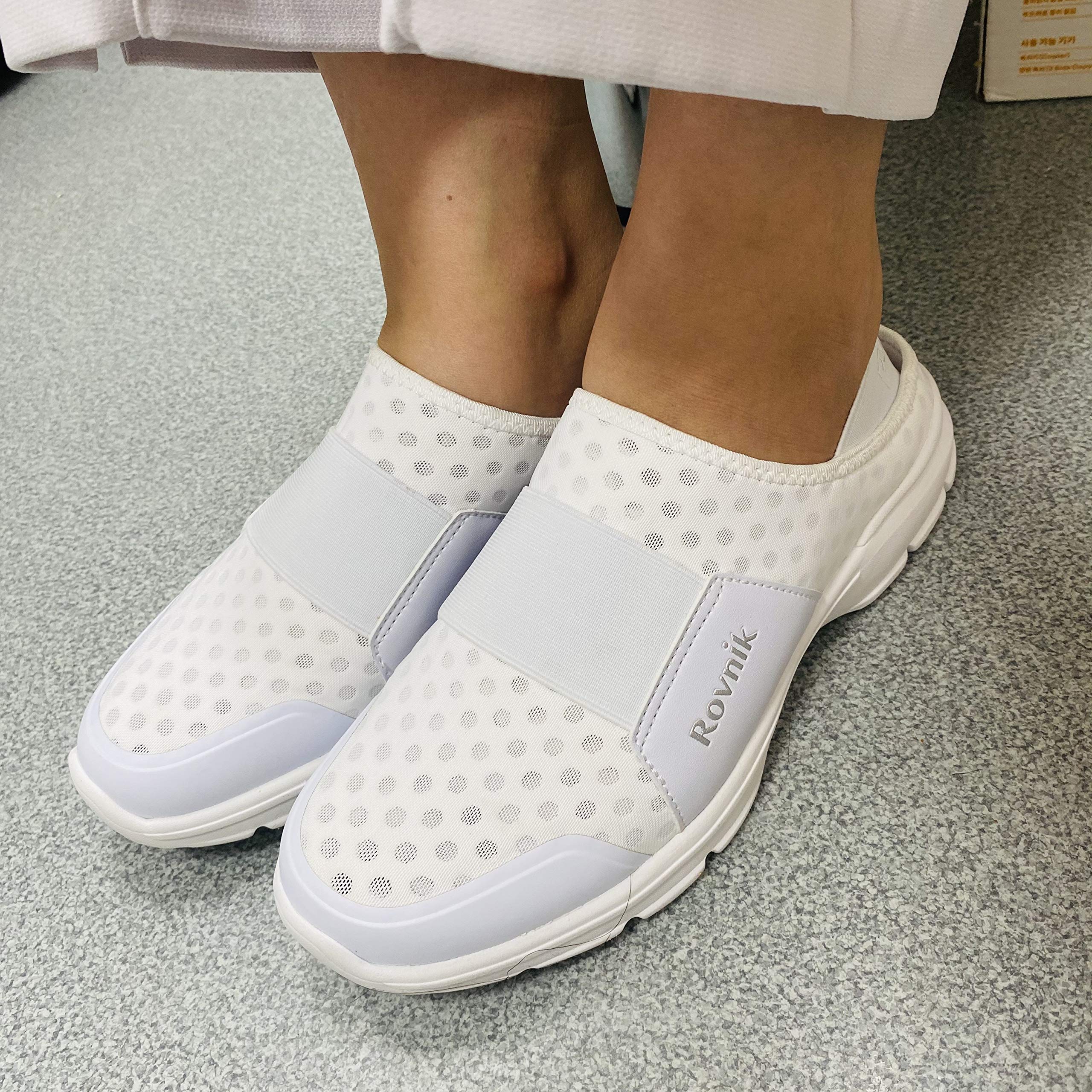 Rovnik Nursing Shoes Light Weight Premium Comfortable Professional Nurse Shoes Working Shoes Mesh Slip-On 2 Ways SEST