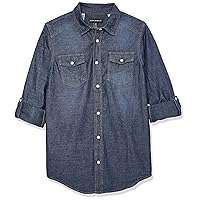 Silver Jeans Co. Boys' Long Sleeve Chambray Shirt