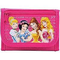 Disney Princess Authentic Licensed Trifold Wallet (Hot Pink)