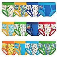 Coco Melon Boys' 12-Pack Briefs in Avent Box with Success Chart and Stickers for Potty Training Fun Sizes 2/3t, 4t & 5t