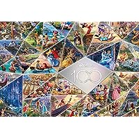 Ceaco - Disney's 100th Anniversary - Thomas Kinkade - 100th Anniversary Collage - 2000 Piece Jigsaw Puzzle, 38 x 26