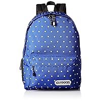 Outdoor Products Star Dots Heart Backpack, A4 Storage, Large Capacity, 4.9 gal (19 L), 31. Blue/Star