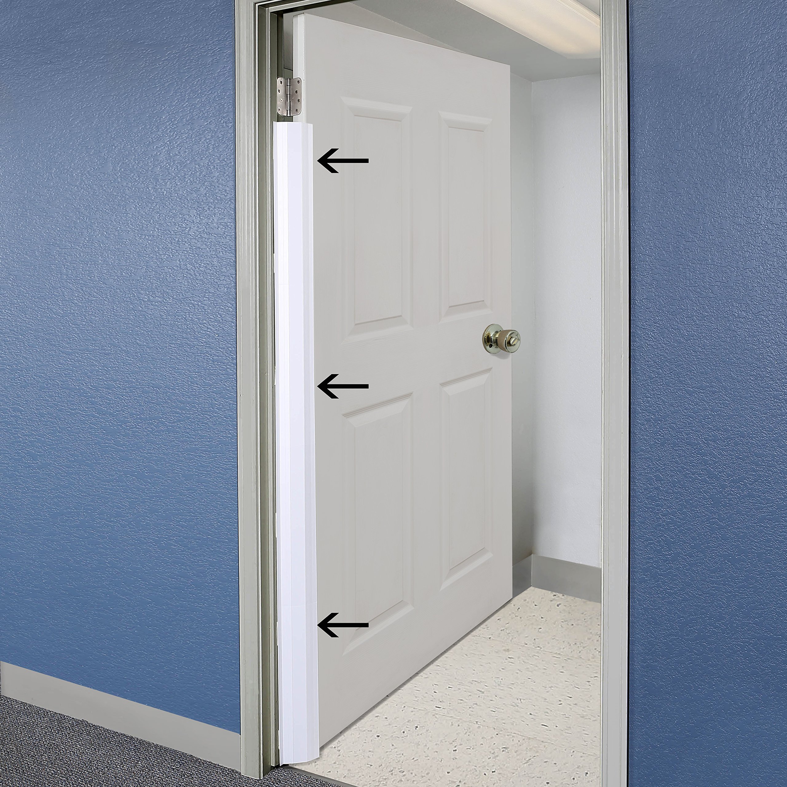PinchNot Home Shield for 90 Degree Doors (Set) - Guard for Door Finger Child Safety. by Carlsbad Safety Products