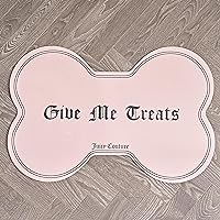 Juicy Couture Give Me Treats Pet Placemat - Bone Shaped - Pink -16