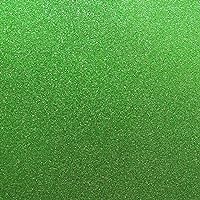 Best Creation 12-Inch by 12-Inch Glitter Cardstock, Green, Pack of 15