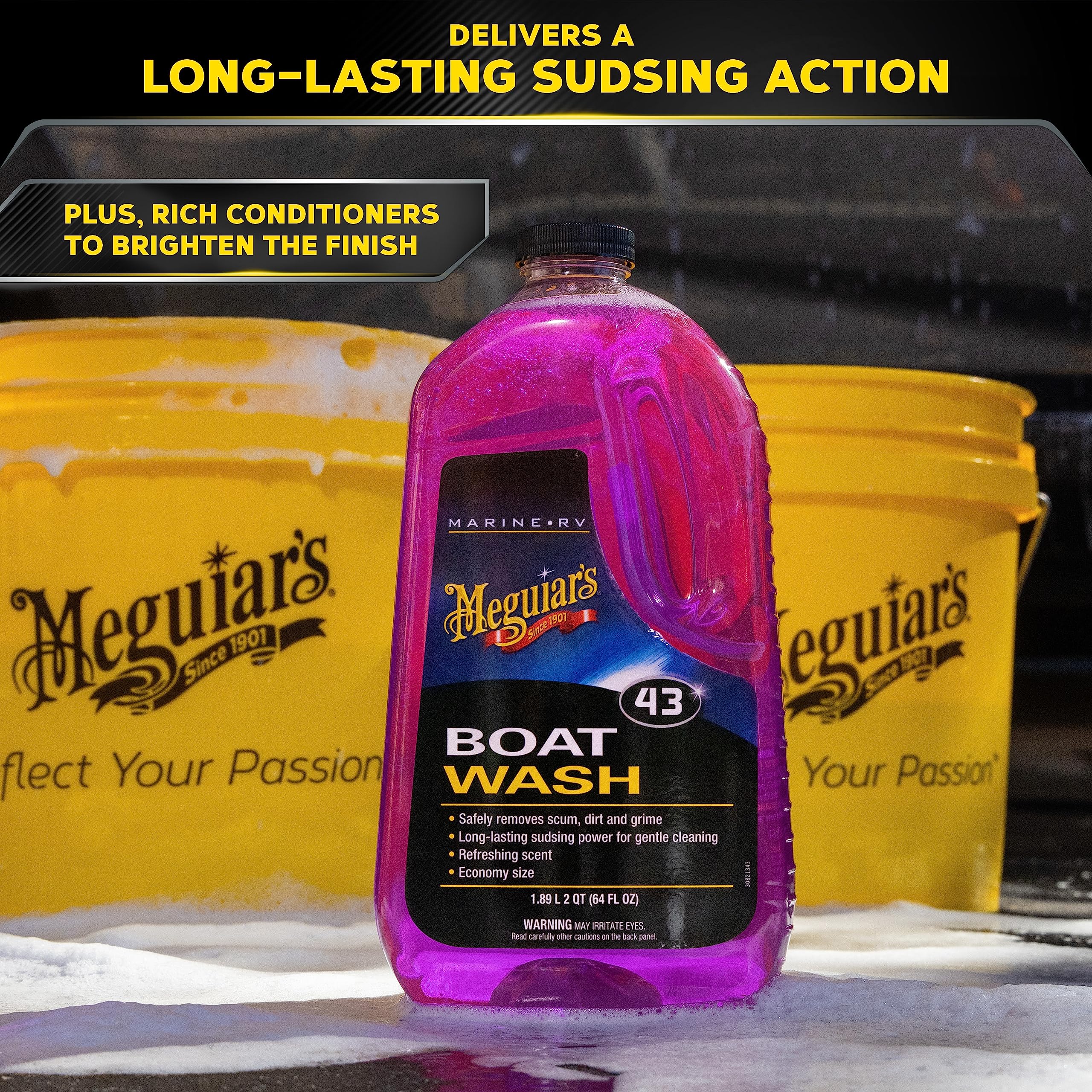 Meguiar's M4364 Marine/RV Boat Wash – 64 Oz Container