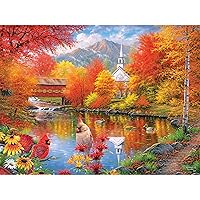 Cra-Z-Art - RoseArt - Abraham Hunter - Autumn Tranquility - 1000 Piece Jigsaw Puzzle