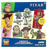 Perler Disney Pixar's Toy Story Fused Bead Craft Activity Kit, Includes 9 Patterns, Finished Project Sizes Vary, Multicolor 2004 Pieces