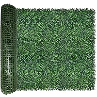 Artificial Ivy Privacy Fence Wall Screen,40X120 in(33.5 sqft) UV-Anti Faux Boxwood Roll Panels Greenery Backdrop Ivy Vine Leaf Hedges Fence Panels for Indoor Outdoor Green Wall Decor