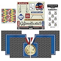 Scrapbook Customs Go Big Gymnastics Themed Paper and Stickers Scrapbook Kit, 12 inch by 12 inch