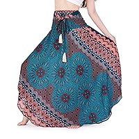 Lannaclothesdesign Women's Long Maxi Skirt Bohemian Gypsy Hippie Style Clothing Boho Skirts