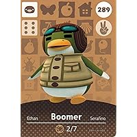 Nintendo Animal Crossing Happy Home Designer Amiibo Card Boomer 289/300 USA Version