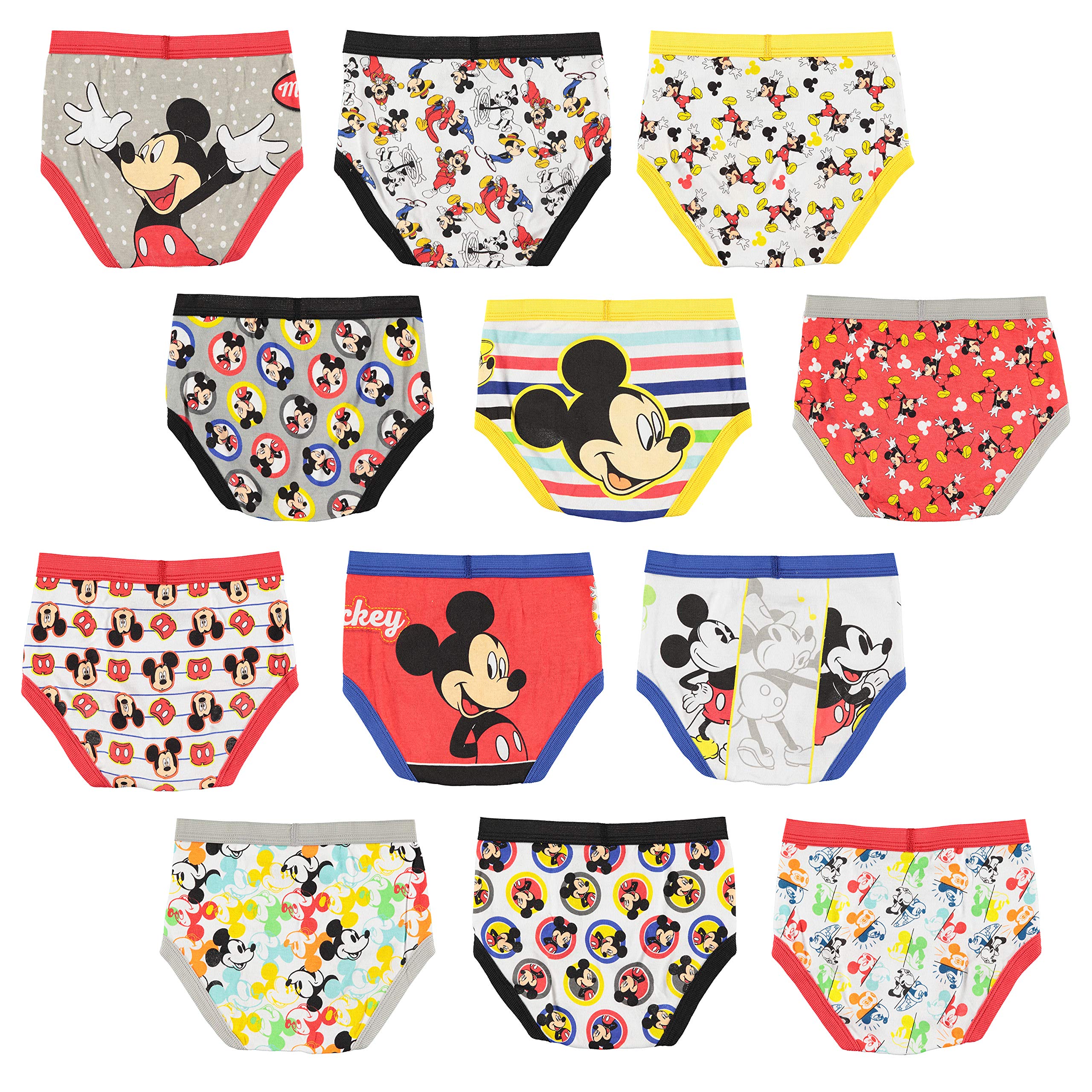 Disney Girls' Toddler Boys' Mickey Mouse 12-Days of Surprise Underwear Makes Potty Training Fun
