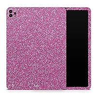 Sparkling Pink Ultra Metallic Glitter Full-Body Wrap Decal Protective Skin-Kit Compatible with Apple iPad Pro 12.9” 4th Gen (A2229/A2069/A2239/A2233)