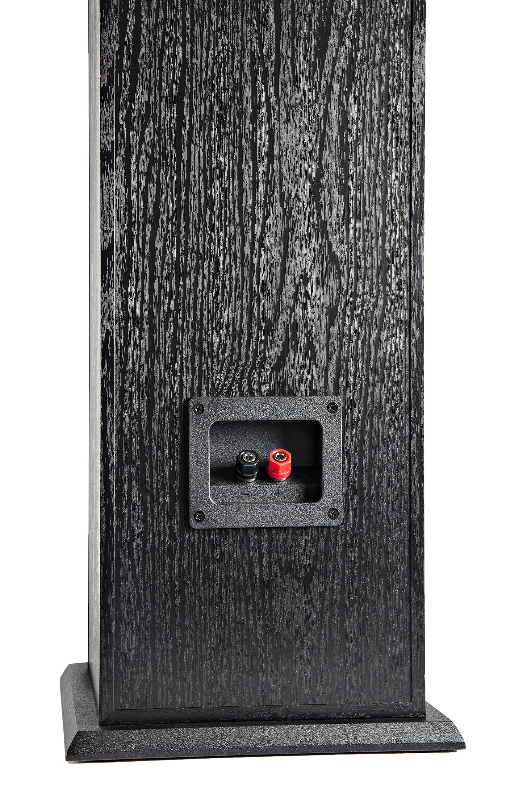 Polk Audio T50 150 Watt Home Theater Floor Standing Tower Speaker (Single) - Amazing Sound | Dolby and DTS Surround,Black, 9.25 x 8.75 x 36.5 Inches