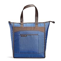 Rachael Ray Chillout Cooler Bag, Soft Sided Zippered Cooler Tote, Insulated and Leak Proof Grocery Bag, Portable Travel Cooler, Hot or Cold Carrier, Navy