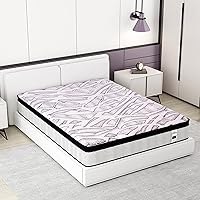 Teoanns Queen Mattress, 10 Inch Memory Foam Mattress in a Box, Individually Wrapped Coils Pocket Springs Hybrid Mattress, Medium Firm for Supportive and Pressure Relief, 100-Night Trial